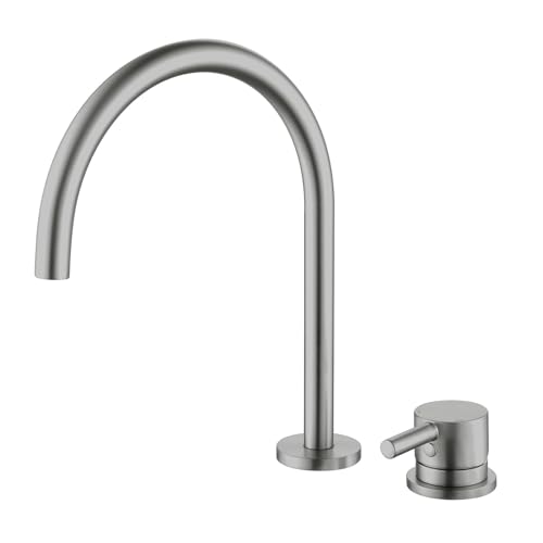 Robinet mitigeur d'évier rotatif 360 en laiton noir pour eau chaude froide