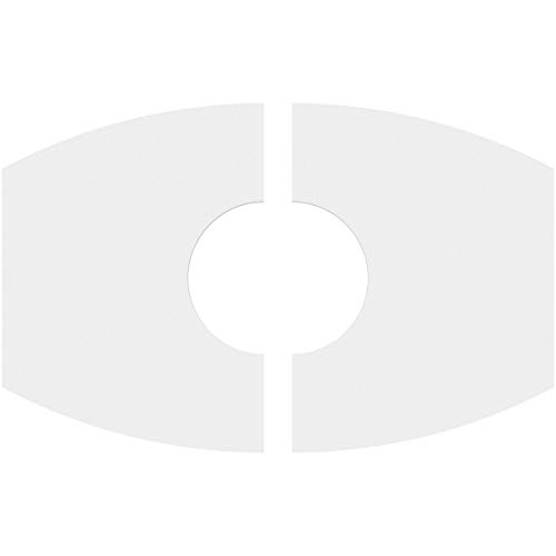 Image of Ekena Millwork CMP24X16KY2-07000 Kailey Architectural Grade PVC Contemporary, Two Piece Urethane Ceiling Medallions 24 inchW x 16 inchH x 7 inchID x 13 inchC x 1 inchP
