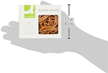 Q-Connect Assorted Rubber Bands, 100 g,Green