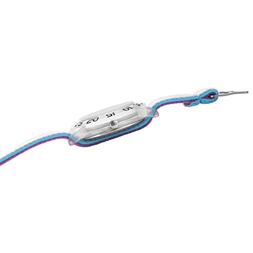 DISNEY Frozen Watch Elsa Watch for Kids 3-5 - Frozen Watches Girls - Elsa Toys for Girls - 3-5 Years - White Bezel - Sky Blue Nylon Strap - Fun Kids - Learn to Tell Time4