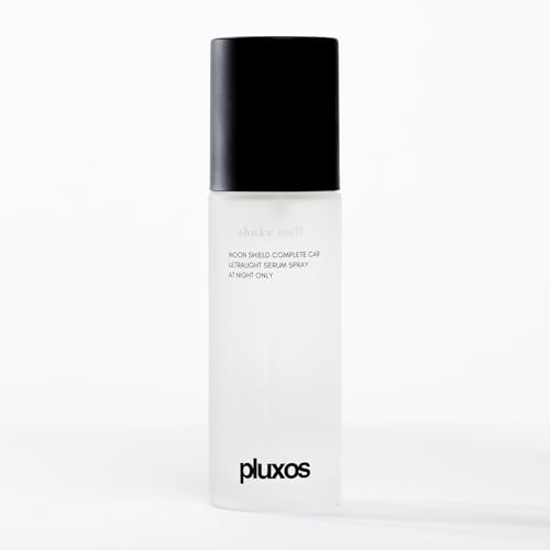 PLUXOS | PM, RUTINA COMPLETA DE CUIDADO DE LA PIEL NOCTURNA MOON SHIELD (sin fragancia), reemplaza productos de varios pasos, triple ácido hialurónico, 3 péptidos, procolágeno, retinoide, ceramida,