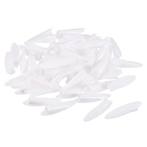 Image of MECCANIXITY 9mm Plastic Pocket Hole Plugs,Wood Plugs for Pocket Hole Jig Working Tool Accessories,White Pack of 50