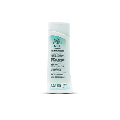 Image of Crystal Professional Peach Milk | Moisturiser | Moisturizer | Non Sticky | Long Lasting Hydration| 100Ml