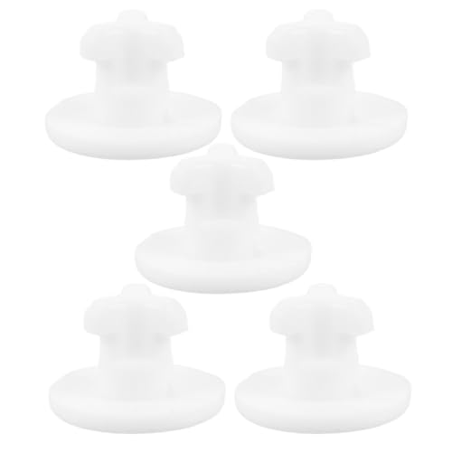 COOPHYA Tapones de Silicona para Sellado de Fiambrera, 5 Piezas de Color Claro, Válvula de Ventilación para Caja Aislante, Accesorios para Tapas de Fiambrera, Compatibles Táper Almuerzo