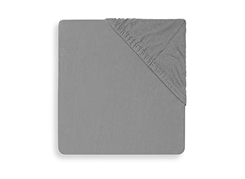 Jollein Drap-Housse pour Matelas Jersey Box, 95 cm Longueur x 75 cm Largeur, Gris Storm thumbnail