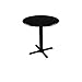 Holland Bar Stool Co. 211-2230BW24R 30" 211 Black Table with 24" Diameter Top