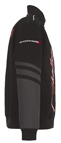 JH DESIGN GROUP Men's Dodge Challenger Jacket an Embroidered Classic Twill Coat - Image 4