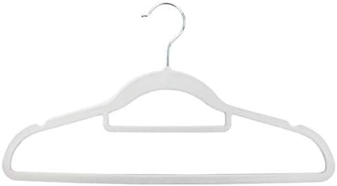 Itou Clothes Hanger, Approx. W 18.7 x H 8.7 x D 0.6 inches (47.5 x 22 x 0.6 cm), S Fit Hanger, Set of 10, White, Set of 10