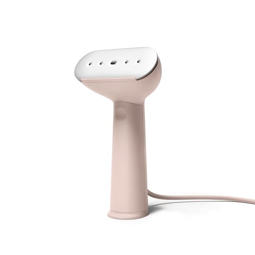 Steamery Handheld Clothes Steamer Cirrus 3, 1200W, US Plug, Heated Ironing Plate, Fast Heat Up, Garment Wrinkle Remover, Pink