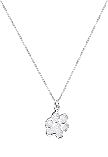 Elli Halskette Damen Pfote Anhänger Symbol Hund in 925 Sterling Silber