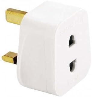 CRAFTLY SHAVER ADAPTER PLUG UK - 2 Pin Adapter Plug UK | Shaving Plug Adaptor | Bathroom Plug Adaptor UK | 12V To 3 Pin Plug | Electric Toothbrush Plug Adaptor | Timer Plug Socket | Travel Plug Cover
