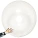 Elecrainbow Giant Balloons 36 Inch Transparent Balloon, Oval Shape, 6 Pack Big White Balloons for Party Supplies and Decorations