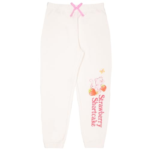 Image of Isaac Morris Limited Strawberry Shortcake Girl's 2-Piece Shirt and Pants Set - Crewneck Sweatshirt & Joggers Bundle for Kids