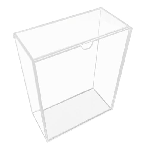 OOLA.DETAL Organizador de escritorio de acrílico transparente, bandeja decorativa para suministros de oficina, exhibición de joyas y hogar