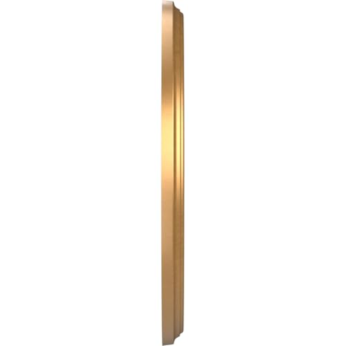 Image of Ekena Millwork CMP10BEBGL Berkshire Thermoformed PVC Ceiling Medallion (Fits Canopies up to 4 1 /2 inch), 10 inchOD x 3 1 /2 inchID x 3 /4 inchP, Bright Coat Gold