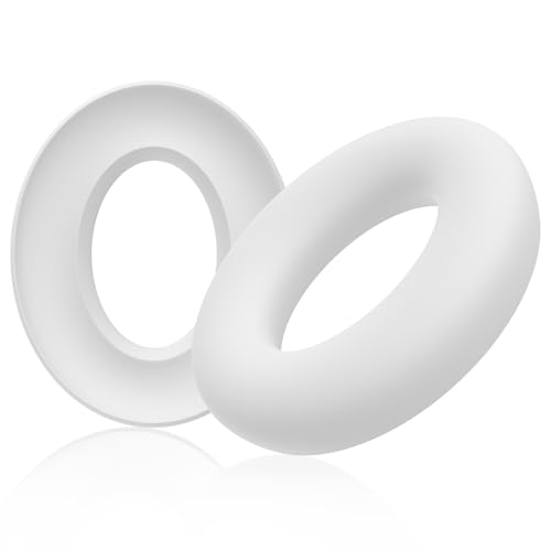 Sqrmueki Sony WH-1000XM4 / WH-1000XM3 / WH-CH720N �Ή� �C���[�p�b�h�J�o�[ �V���R���� ���h�~ �􂦂� �C���[�N�b�V�����ی�J�o�[ �w�b�h�z���A�N�Z�T���[ (�z���C�g)