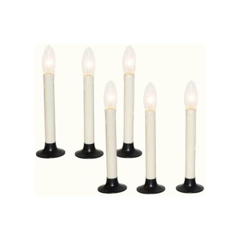 Celestial Lights Classic Battery Operated Window Candle with Streetside Brightness Dual Intensity Lamp and Built in Daily Timer (6) Cover