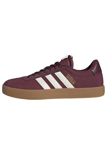 adidas Homme VL Court 3.0 Shoes, Shadow Red/Off White/Maroon, 44 2/3 EU