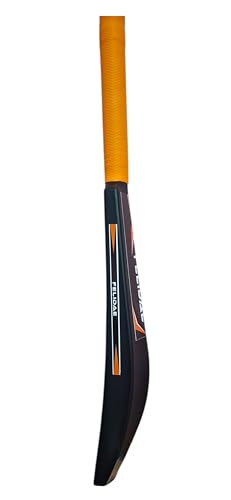 Image of FELIDAE (Size - 3) PRO Orange Kids Plastic Cricket Bat Kit (6 to 12 Years) 1 Tennis Ball / 1 Plastic Bat /Full Wicket Set for Kids