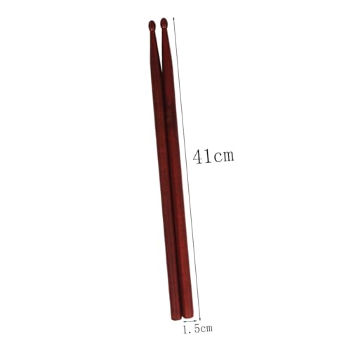 Baqueta para batería de madera roja marrón miniatura 2