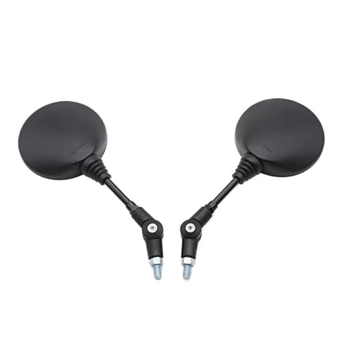 Espejo retrovisor universal plegable negro de 8mm y 10mm para moto 5