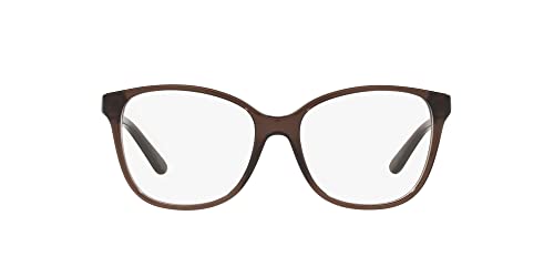 Opiniones y reviews de Lentes Ralph Lauren Mujer más recomendados. 45 Ralph Lauren Rl6222 - Marcos para anteojos graduadas para mujer, Lente de demostración de color rojo ladrillo transparente brillante, 54 mm