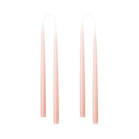 Kunstindustrien, Old Rose Coloured Candles, 100% Paraffin only Added Colour, 4 pcs Cover