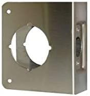 Don-Jo 61-CW-S 4 x 4-1/2 Stainless Steel Wrap-Around Plate, 2-3/8 Backset, 1-3/4 Door