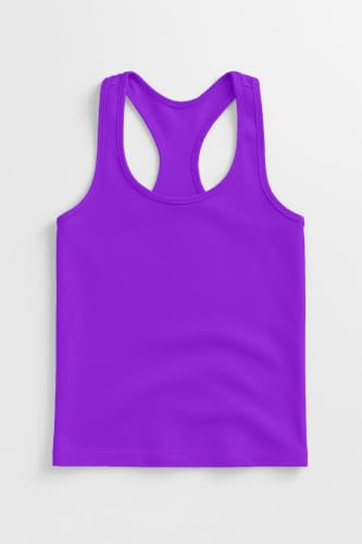 Image of Kurve Premium Girls Seamless Supersoft Wide Strap Comfortable Racerback Tank (Made with Love in The USA)