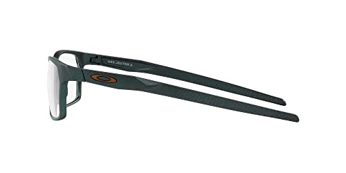 Image of Oakley Mens OX8174F Hex Jector Low Bridge Fit Rectangular Eyeglasses