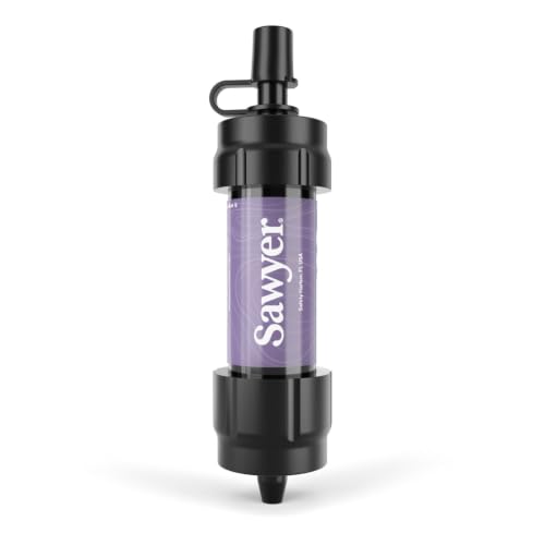 Image of Sawyer Products SP350 Mini Water Filtration System, Filter and Cleaning Plunger only, Single, Purple