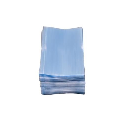 Image of 55 x 85 mm Clear Perforated Shrink Sleeve for Small Bottles, Wine Bottles and More. Compatible Diameter Range: 1 inch - 1 1 /4 inch - Bundle of 50