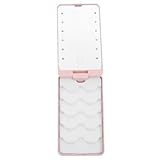 IWOWHERO Ledまつげホルダー と Ledまつげボックス と 高解像度ミラー付 軽量プラスチック製 収納と化粧シーン 女性向け贈答用