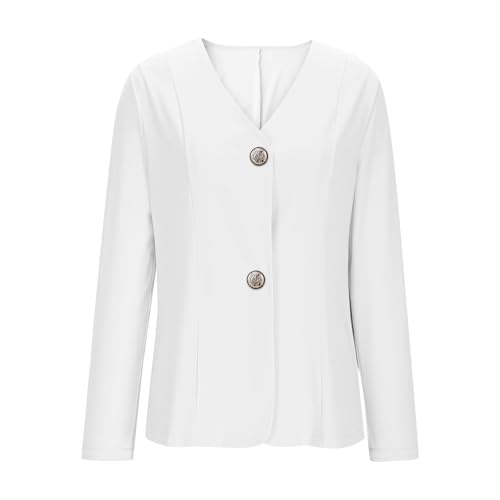 Womens Cardigan Button Up Long Sleeve Business Casual Blazers Dressy Elegant Jacket Coat Fall Clothes Outfits3