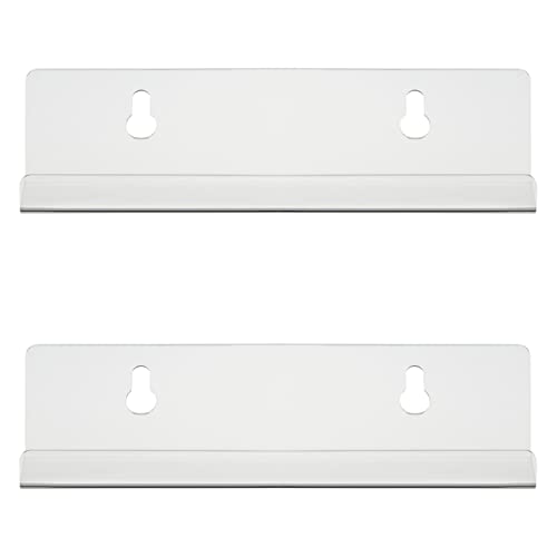 Okuna Outpost 6 Pack Clear Acrylic Shelf For Vinyl Record Display, Display Wall Shelves For Storage, Indoor Home Decor, 7 In. #TOP5