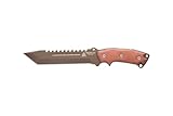 Tops Knives Steel Eagle D Delta Class Full Tang Fixed Blades- Midnight Bronze Blade Finish- Coyote Tan Kydex Sheath w/Rotating Spring Steel Clip
