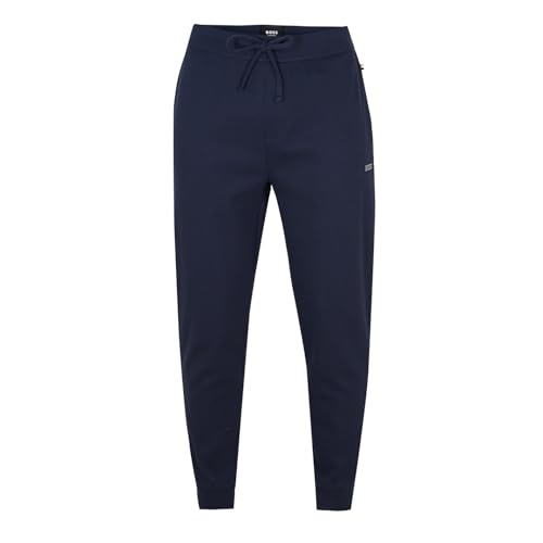 BOSS Pantalones de chándal BW Waffle para hombre, azul oscuro, XXL