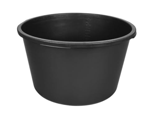 Toolland Cuve de Chantier, Rond, Plastique, Noir, 90 litres