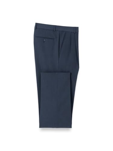 Image of Paul Fredrick Men's Comfort Stretch Travel Pleated Pants