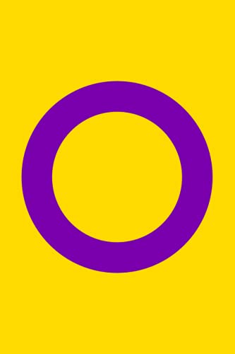 Intersex Pride Flag Notebook: Blank Intersex Flag Notebook, Journal for intersexuality identity Prid