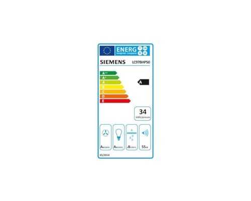 SIEMENS Hotte décorative 90 cm inox et verre 718 m3h LC97BHP50 - vue 8