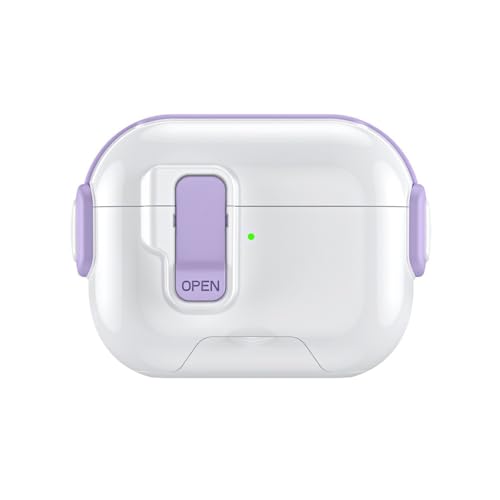 Coque AirPods Pro 3 2025 silicone rigide violette antichoc