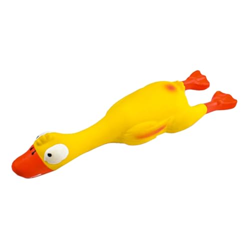 Fzaqwen Screaming Duck Latex Hundespielzeug Quietscher Kauspielzeug Interaktives Geräuschspiel für Kinder Familien für Gartenspiele Strandspiele
