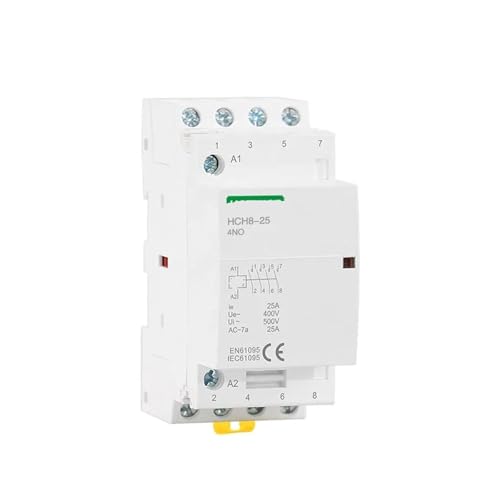 Contacteur modulaire HCH8-25 4P 25A 4NO 110V pour rail DIN de tableau électrique