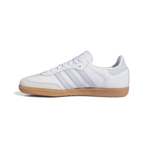 Image of adidas Samba OG Womens Sneaker (White Halo Blue Gum, 5.5, IE0877)