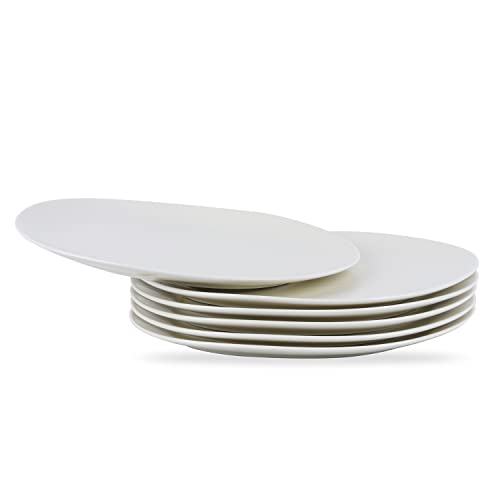 Stone Lain Delilah Dinner Plate 6-Piece Dish Set, Porcelain, Cream #TOP6