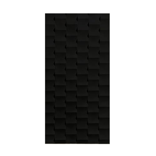 LXHELIVERY Ladrillos Huecos De Poliuretano 3D Separadores Ambientes - Tabique Divisorio Ligero Ladrillo Hueco Doble Cara Sala Estar, Hotel, Componente Panel Decorativo Interiores(Black)