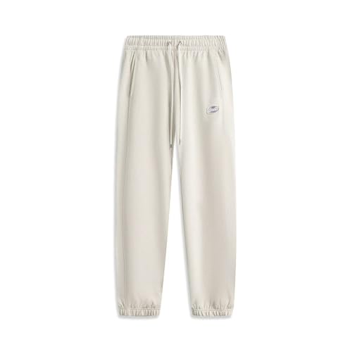 LI-NING BADFIVE Series Men Sweatpants Cloud-Soft Minimalist Relaxed Fit Cuffed Athletic Pants AKLV213
