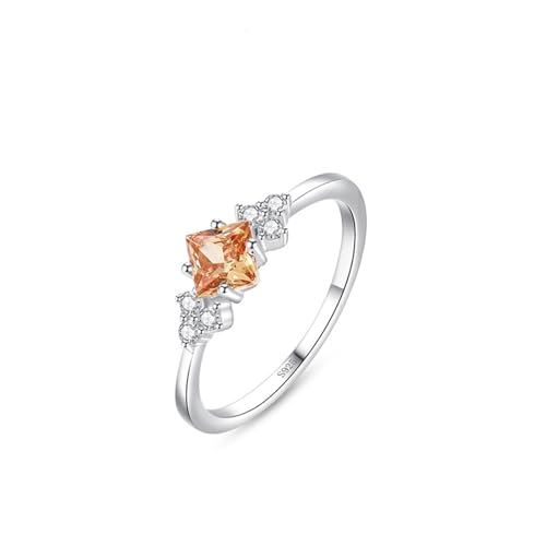 Bague de fiançailles en argent anti-gêne fine 1.5mm en zircon