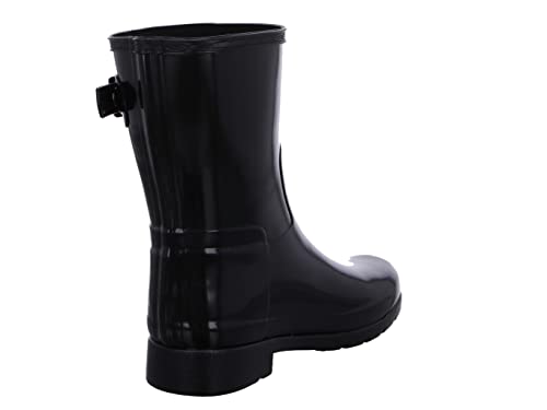 Hunter Women's Refined Short Gloss Mid Calf Boot - Image 2